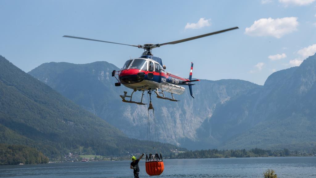 Waldbrand in Hallstatt