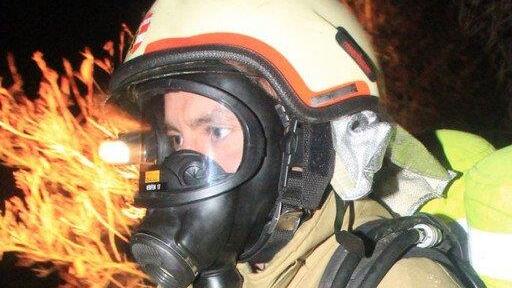 Holzlager in Brand