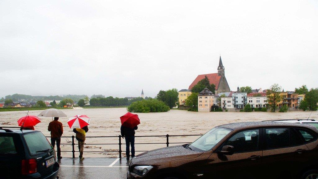 Hochwasser in Oberndorf
