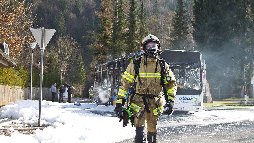 Bus in Fürstenbrunn ausgebrannt