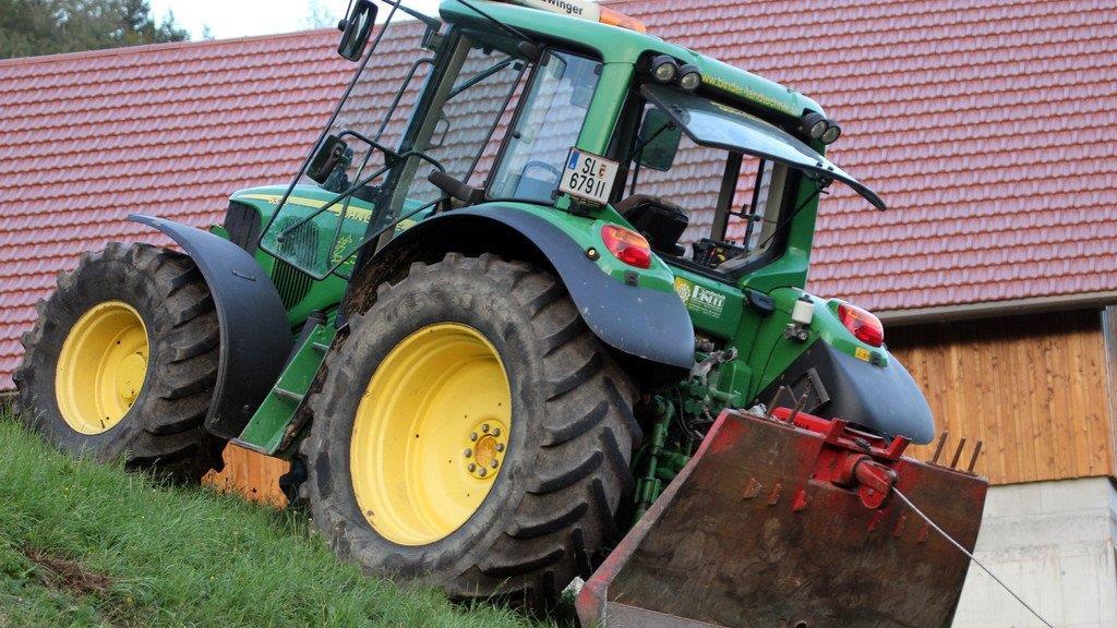 Traktorabsturz in Ebenau