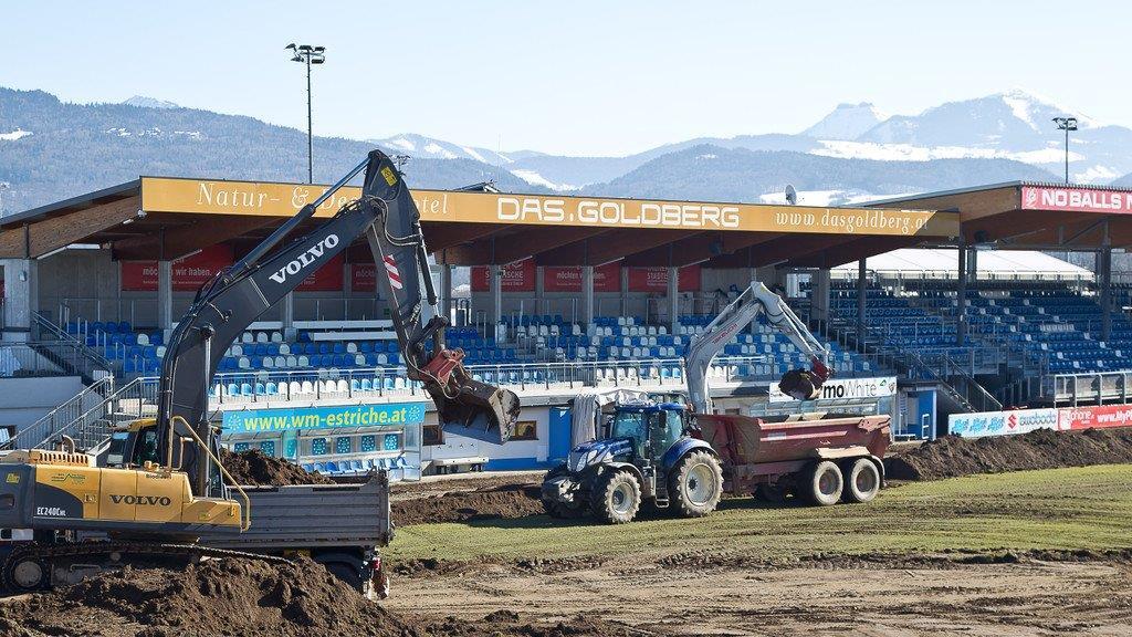 SV Grödig: Rasenheizung wird im DAS.GOLDBERG Stadion eingebaut