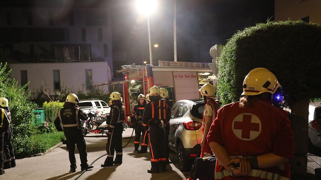 Die Berufsfeuerwehr Salzburg war rasch zur Stelle.