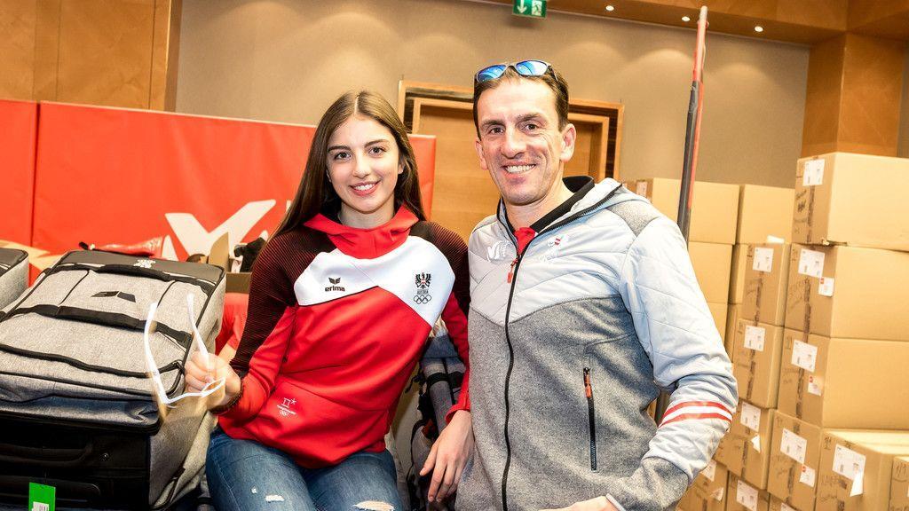 Olympia: ÖSV-Stars werden eingekleidet