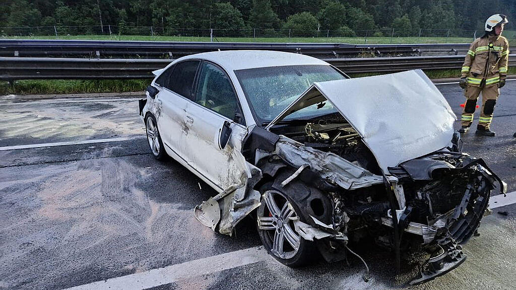 Unfall auf A10 in St. Michael im Lungau