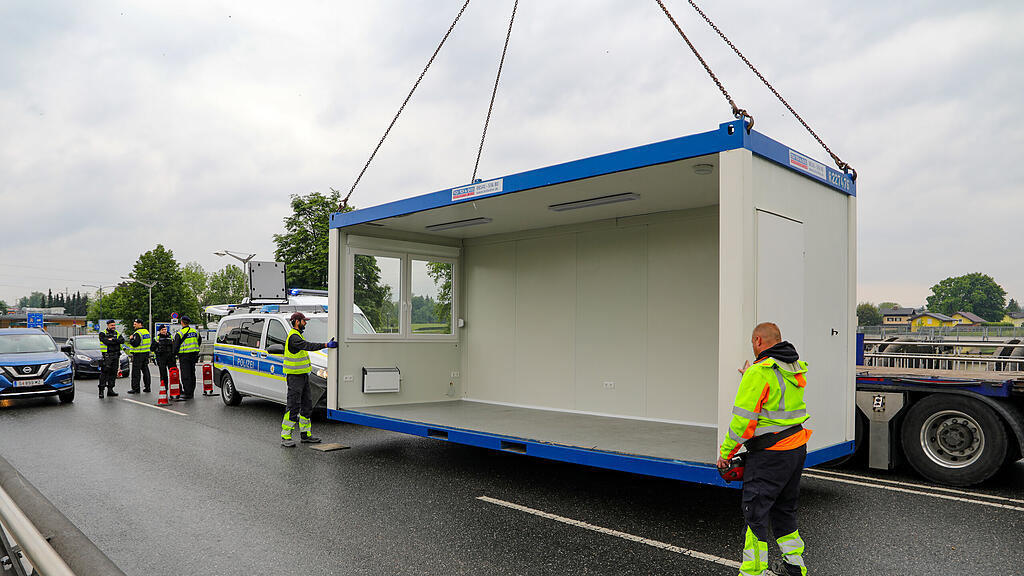 Grenzkontrollen an Grenze in Freilassing