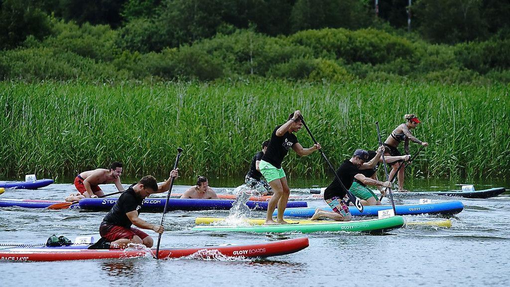 SUP-Rennen am Wallersee