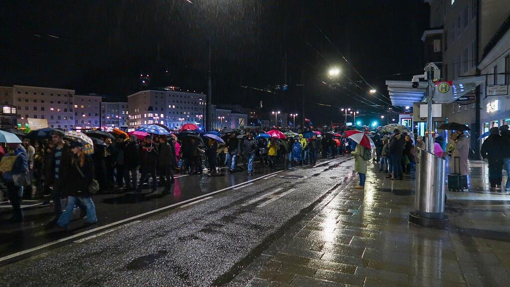 "Demo gegen Rechts" in Salzburg