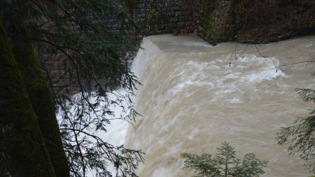 Glasenbachklamm: Hoher Pegel