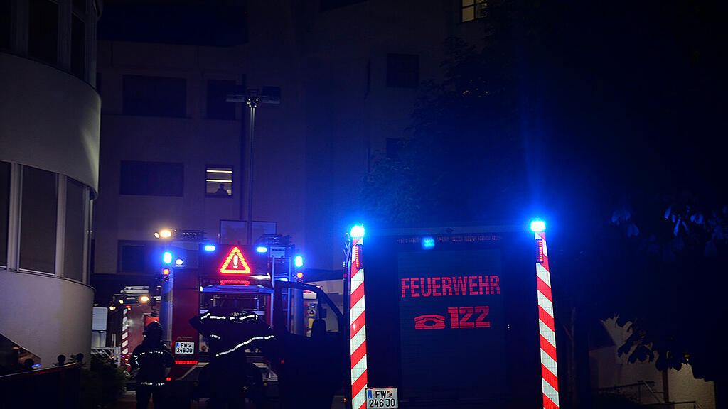 Feuerwehreinsatz Krankenhaus Schwarzach