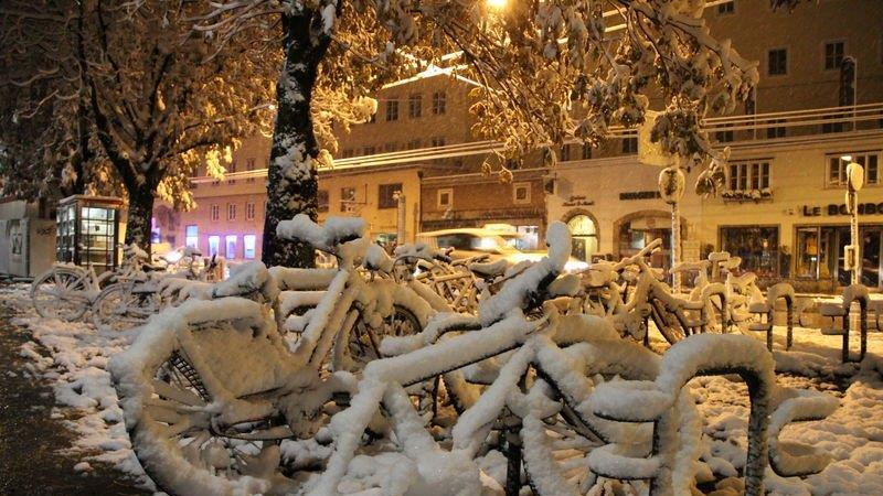 Erster Schnee in Salzburg