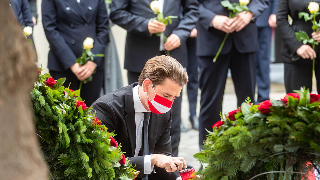 Kranzniederlegung, Kurz
