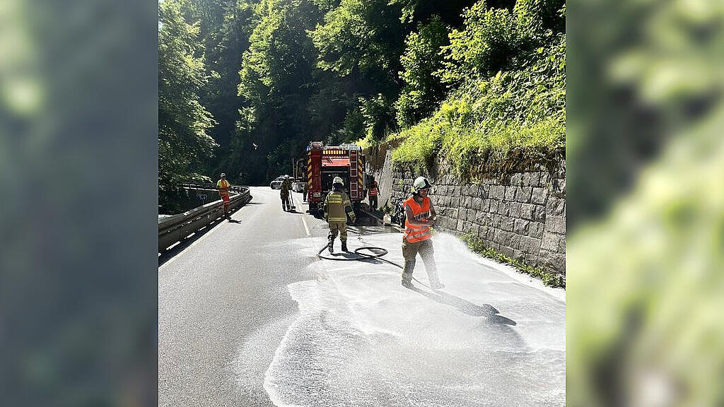 Motorradunfall B164