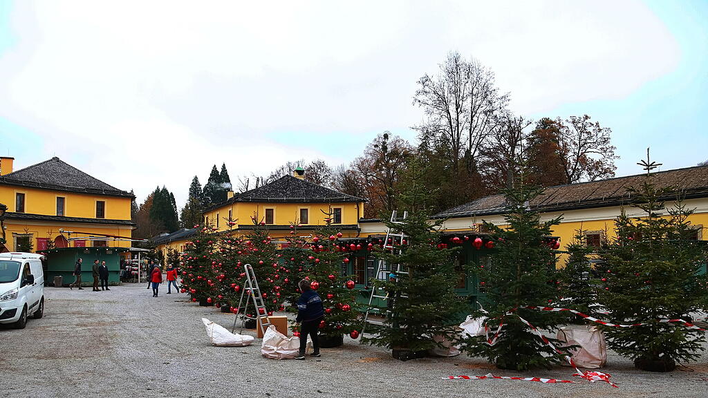 Hellbrunner Adventzauber: Aufbau