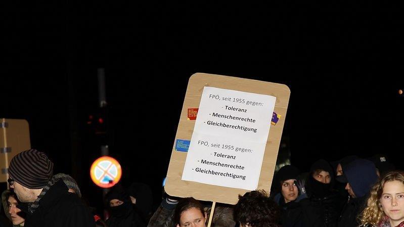 Demo gegen Strache