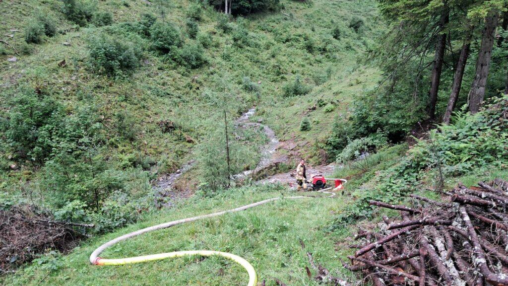 Brand Gruberalm Grubenbachhütte