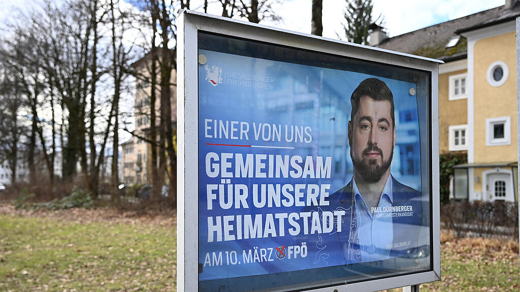 Gemeindewahl: Wahlplakate in Salzburg-Stadt