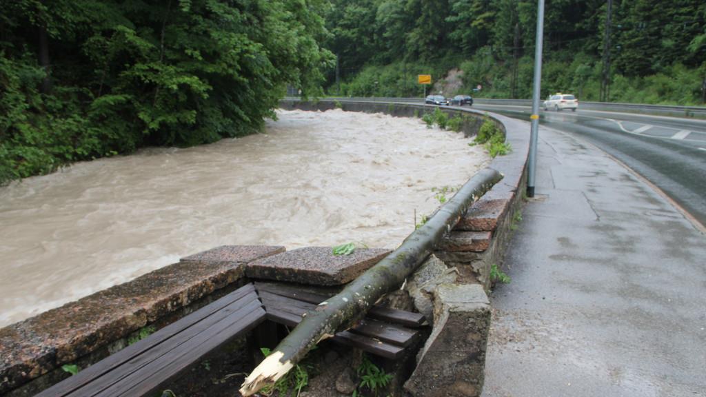 Hochwasser im Raum Berchtesgaden