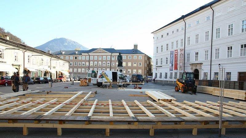 Natureis wird aufgebaut