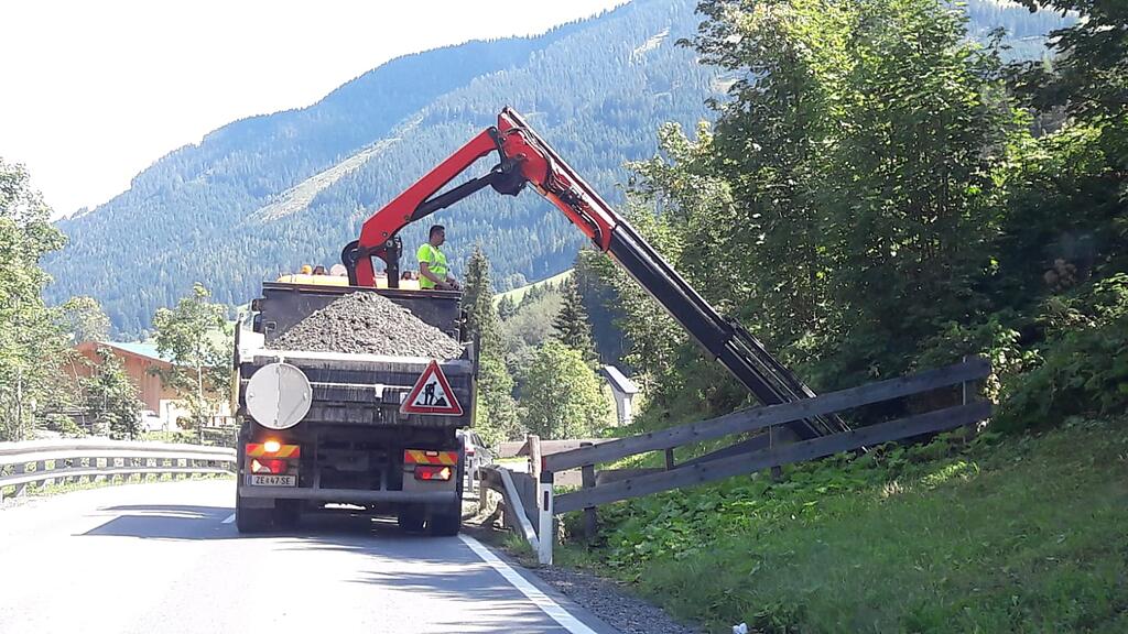 Vermurungen an Glemmtal Landesstraße