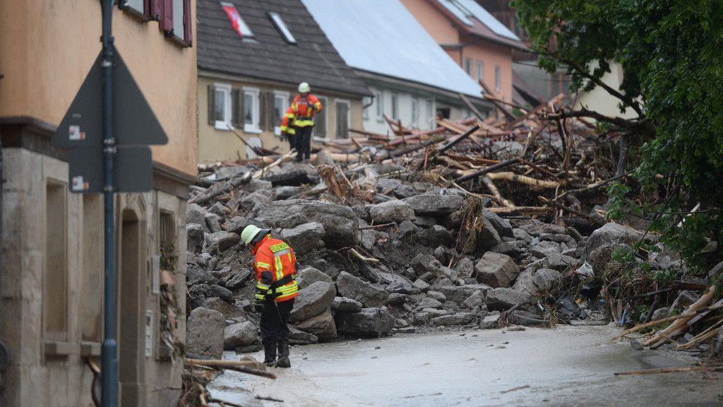 Verheerende Unwetterschäden in Deutschland