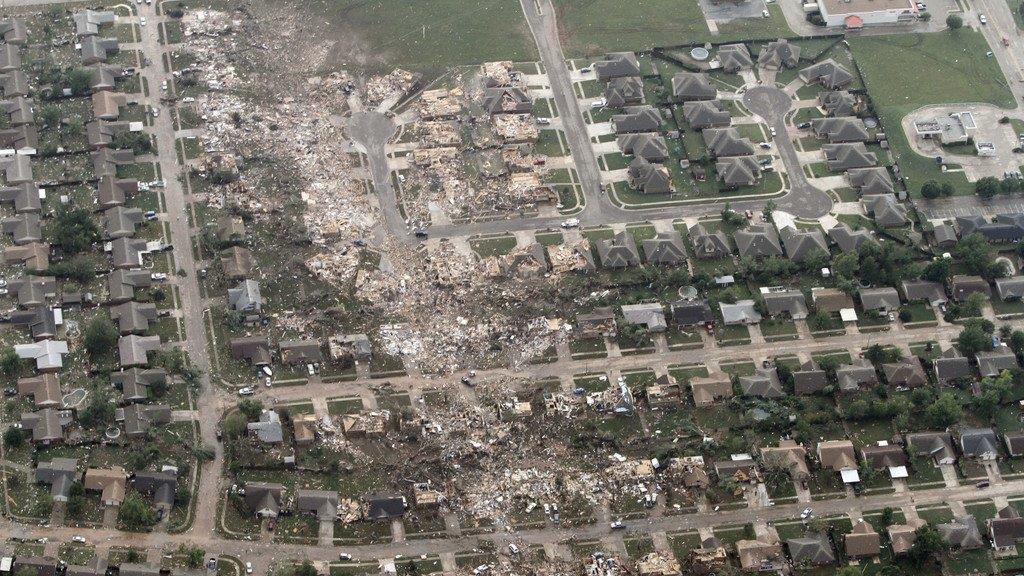 Tornado in Oklahoma: Luftaufnahmen der Zerstörung