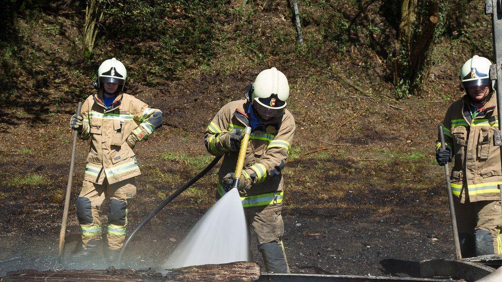 Lkw-Vollbrand auf A10 bei Hallein