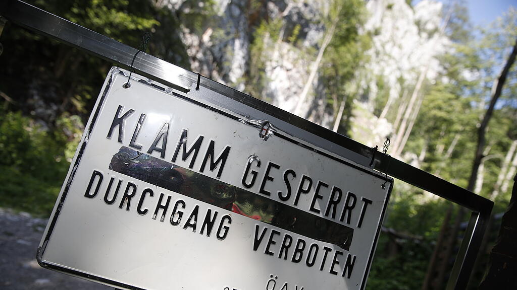 Bärenschützklamm, Felssturz