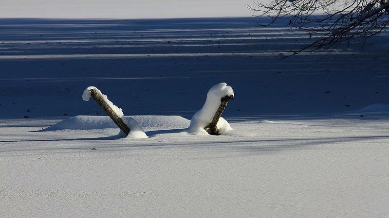 Eisfläche am Lepi-Weiher
