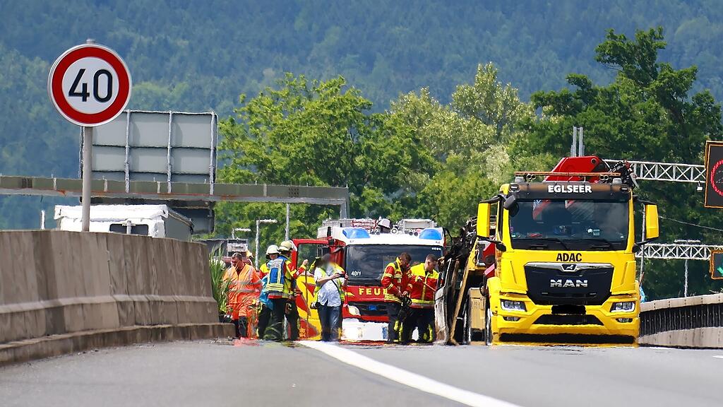 PKW-Brand Walserberg