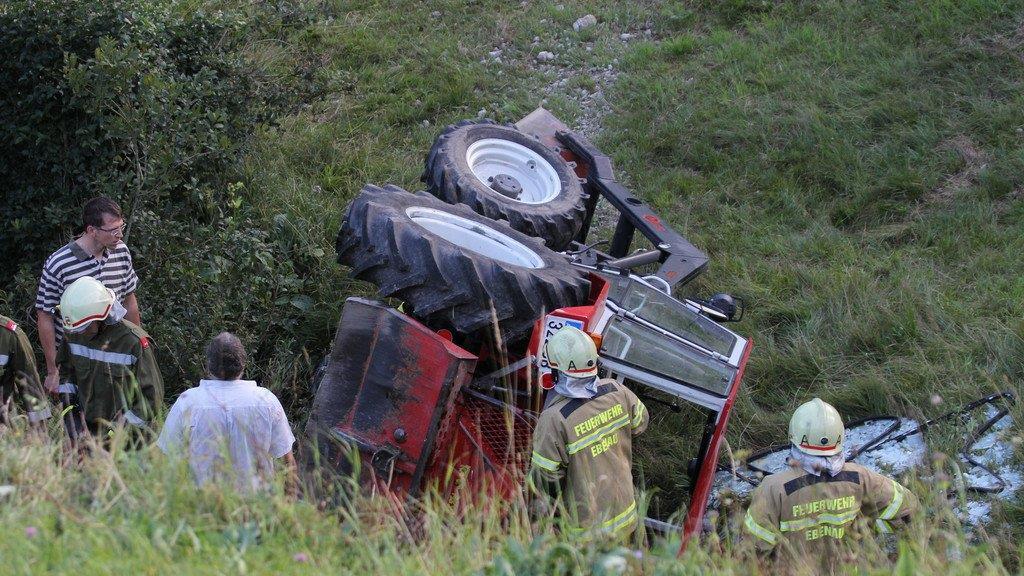 Traktorabsturz in Ebenau
