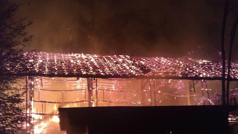 Sägewerk in Vollbrand: Erste Bilder