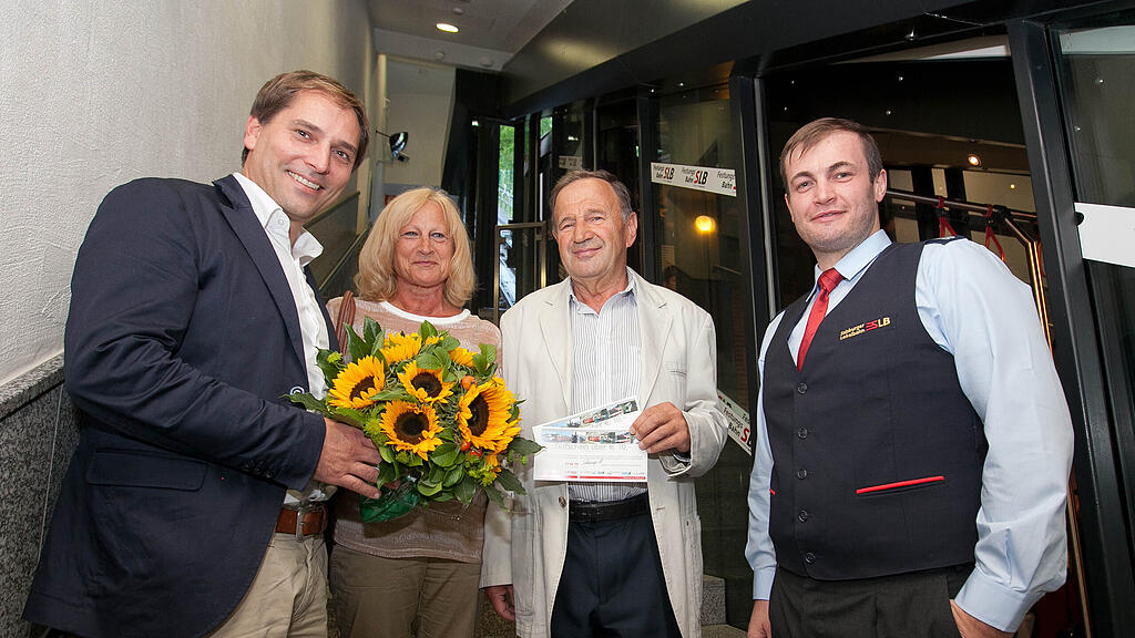 SLB-Chef Peter Brandl, Elisabeth Jungwirth, Walter Niedermüller und Andreas Scharinger (v.l.n.r.) von der Festungsbahn.