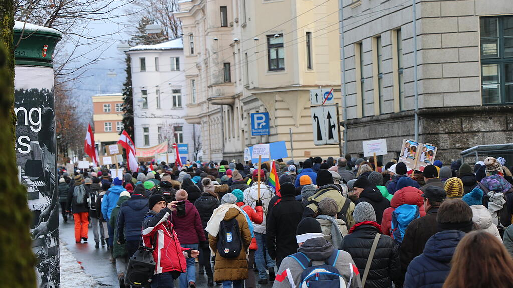 Corona-Demo in Salzburg 2