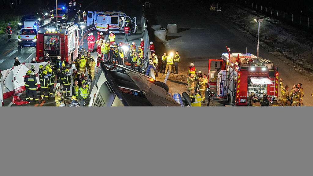 Busunfall auf A1 bei Thalgau