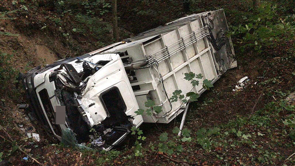 Lkw-Absturz Hallwang