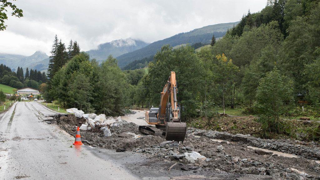 Schwere Unwetter: Aufräumarbeiten im Glemmtal II