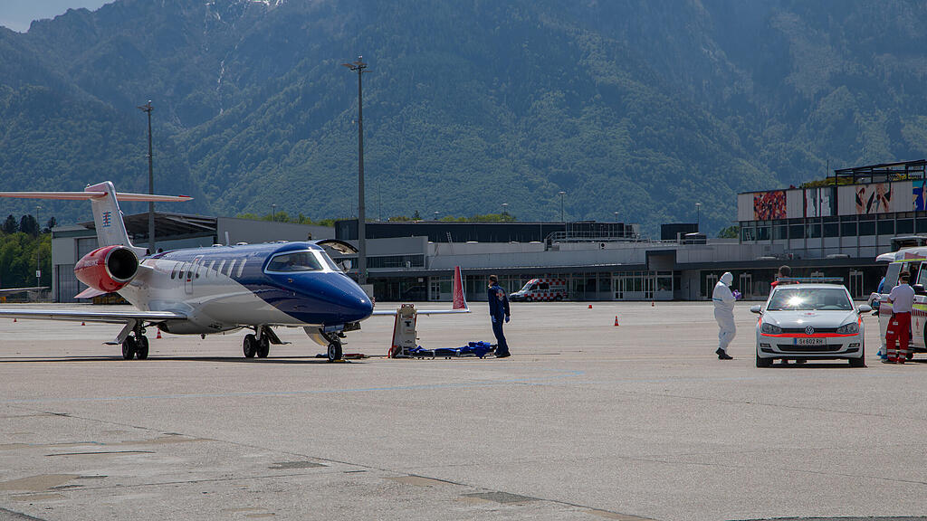 Französischer Corona-Patient, Heimflug, Rückflug,