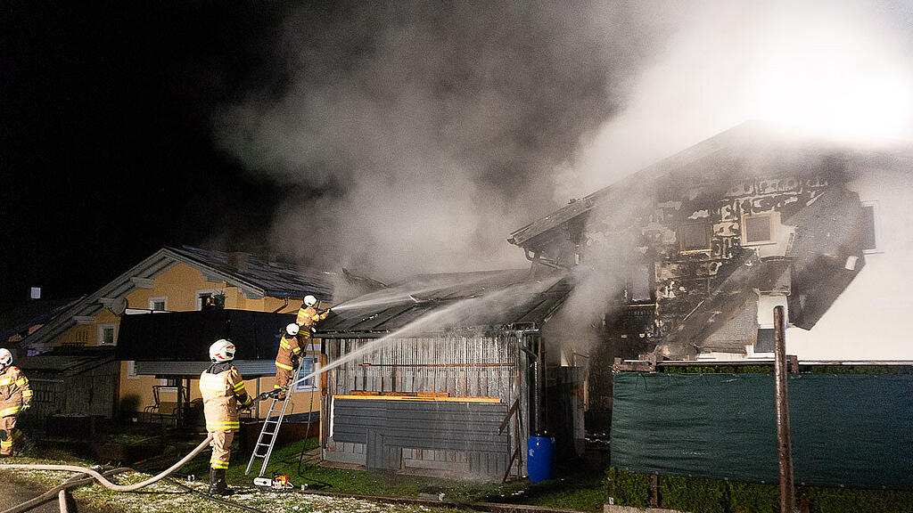 Großbrand in Annaberg-Lungötz