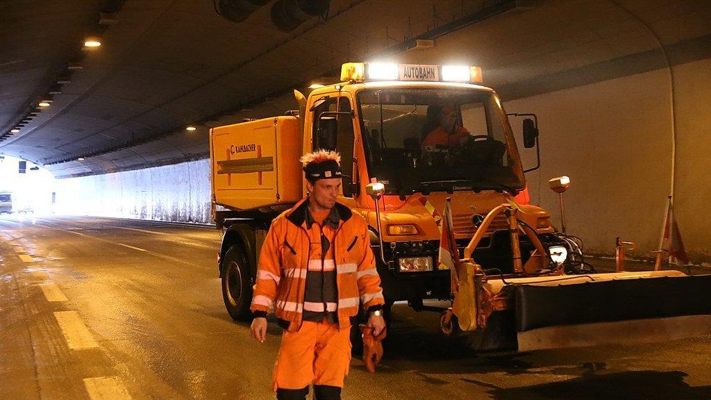 Crash im Lieferinger Tunnel