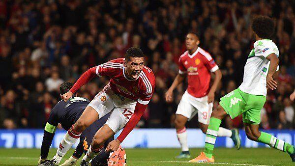 Chris Smalling traf zum 2:1 für Manchester