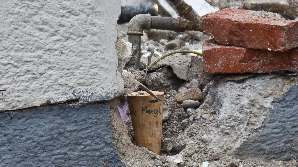 Gasleitung in Dornberggasse aufgerissen