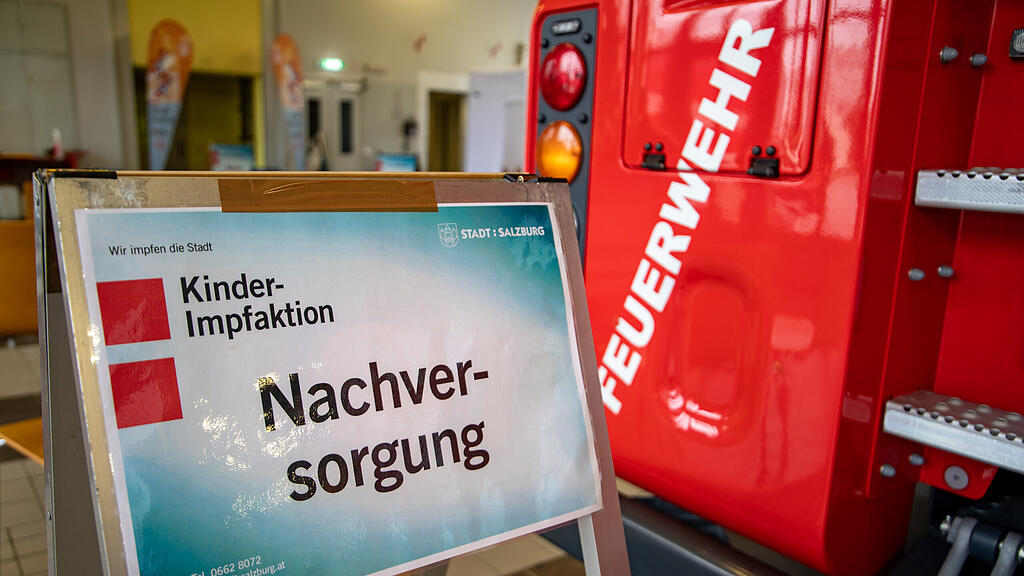 Kinder-Impfaktion bei Salzburger Berufsfeuerwehr