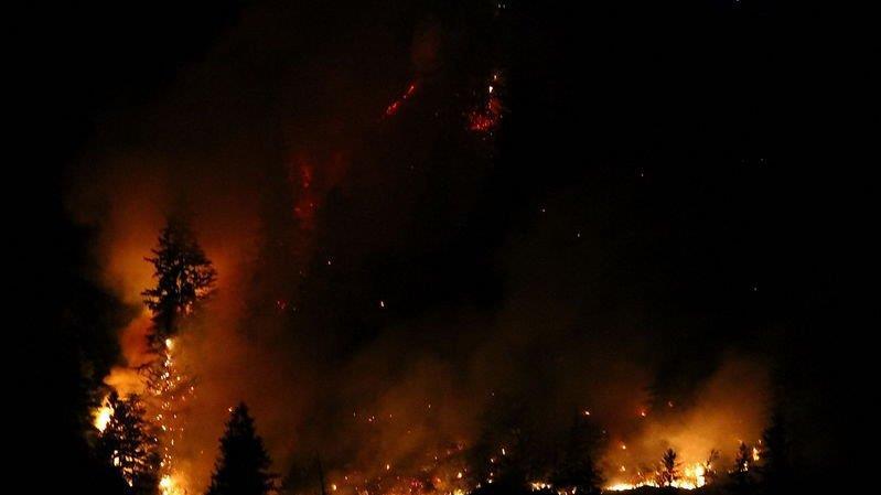 Waldbrand am Thumsee