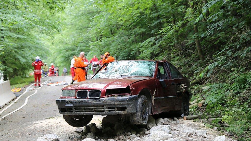 Felssturz am Pass Lueg