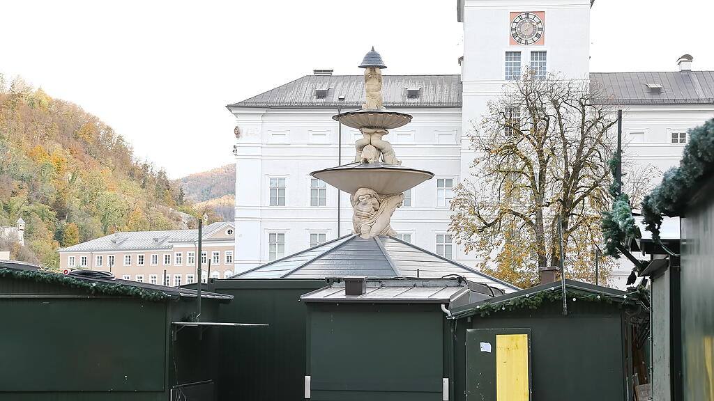 aufbau salzburger christkindlmarkt