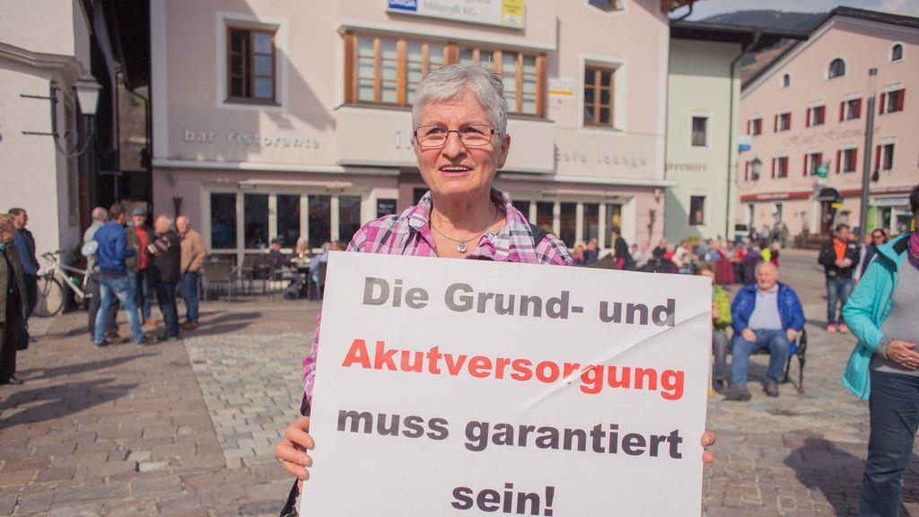 Demo für Krankenhaus in Mittersill