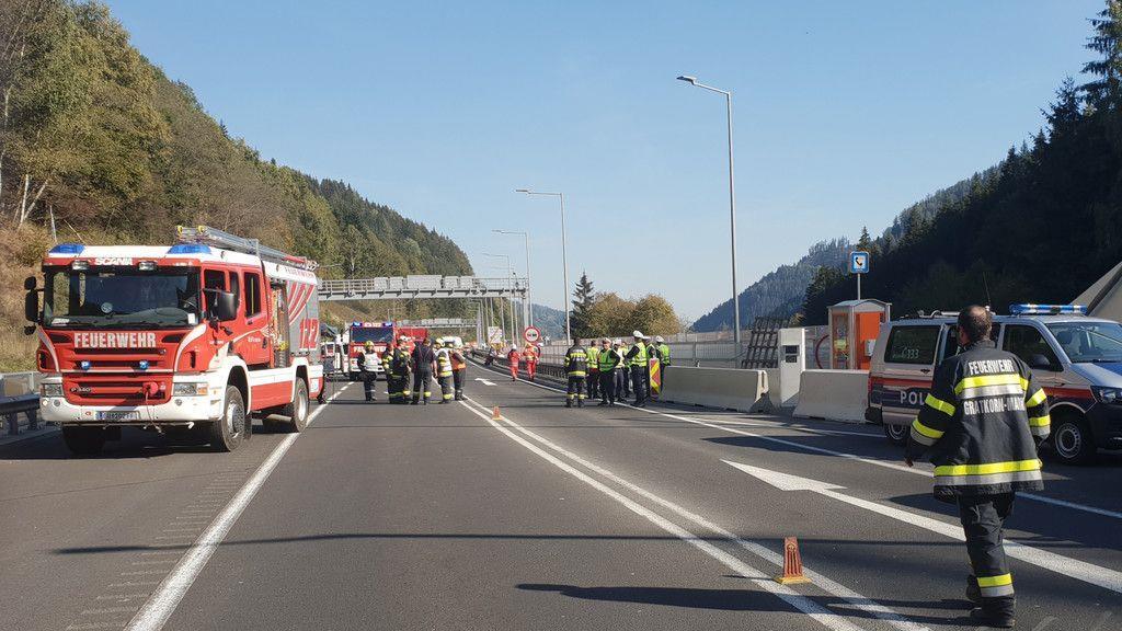 Brand im Gleinalmtunnel