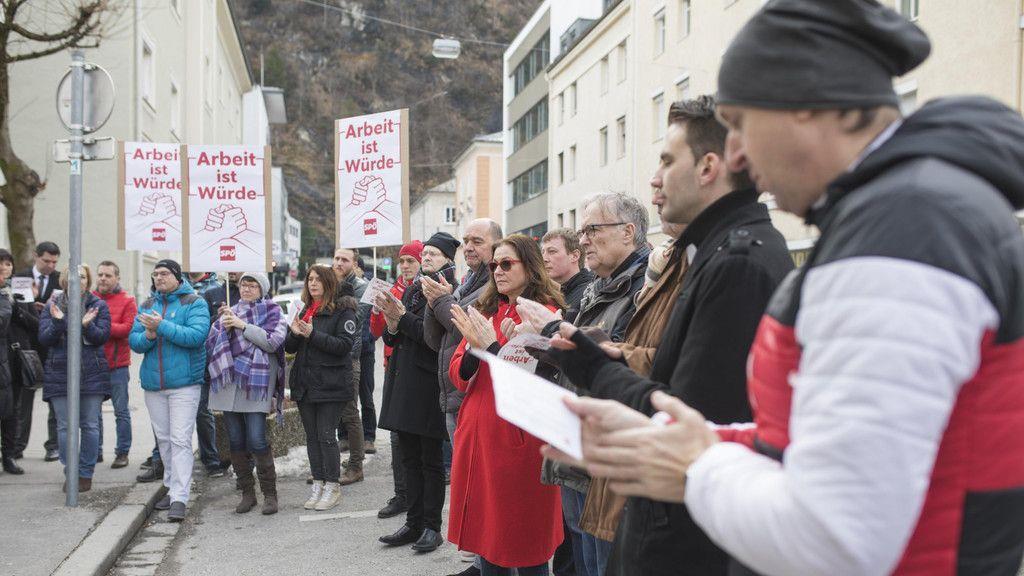 Demonstration der SPÖ