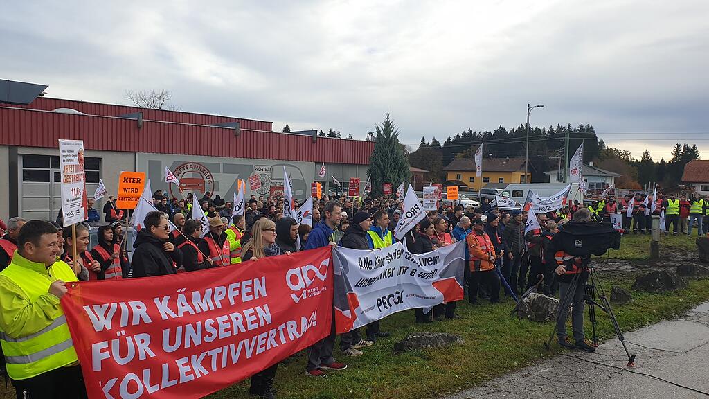 Metaller Streik Salzburg Collini